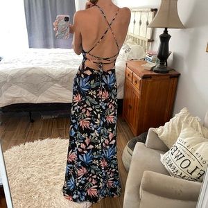 Floral floor length dress